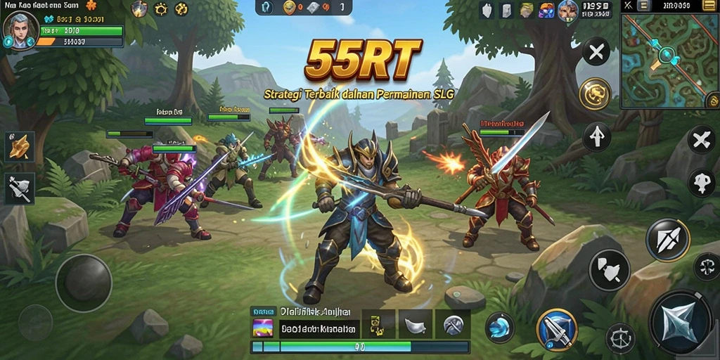Tampilan gameplay <strong>55RT</strong> yang penuh aksi dan strategi.