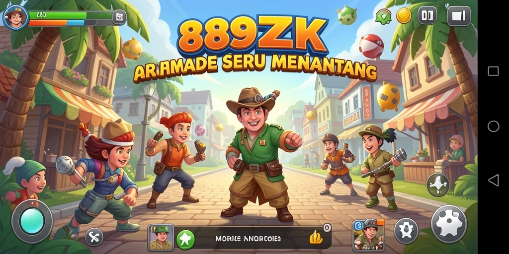 Tampilan gameplay 889ZK yang penuh tantangan dan keseruan.