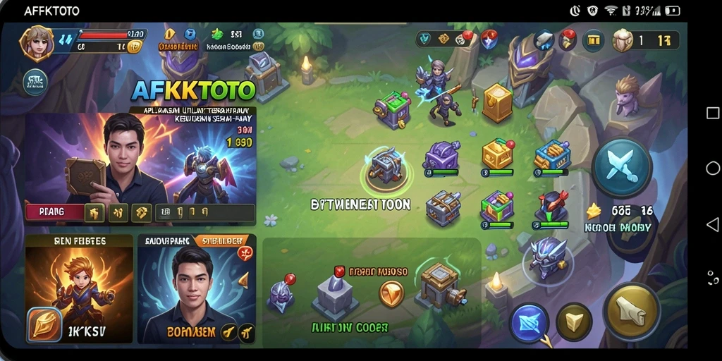 Tangkapan layar AFKTOTO menunjukkan antarmuka intuitif dan fitur-fitur utilitas.