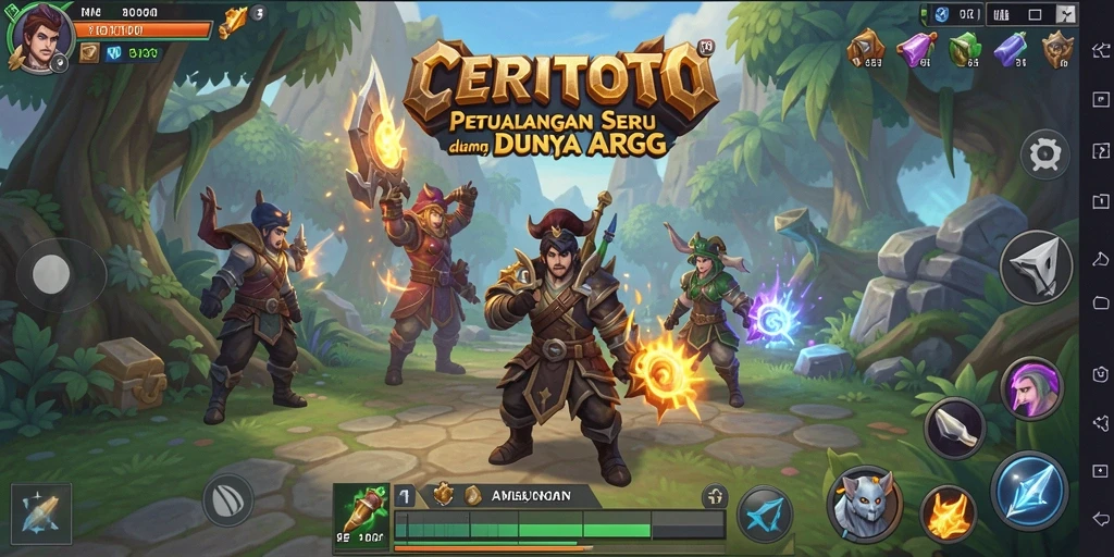 Tampilan gameplay seru dalam dunia fantasi ARPG.