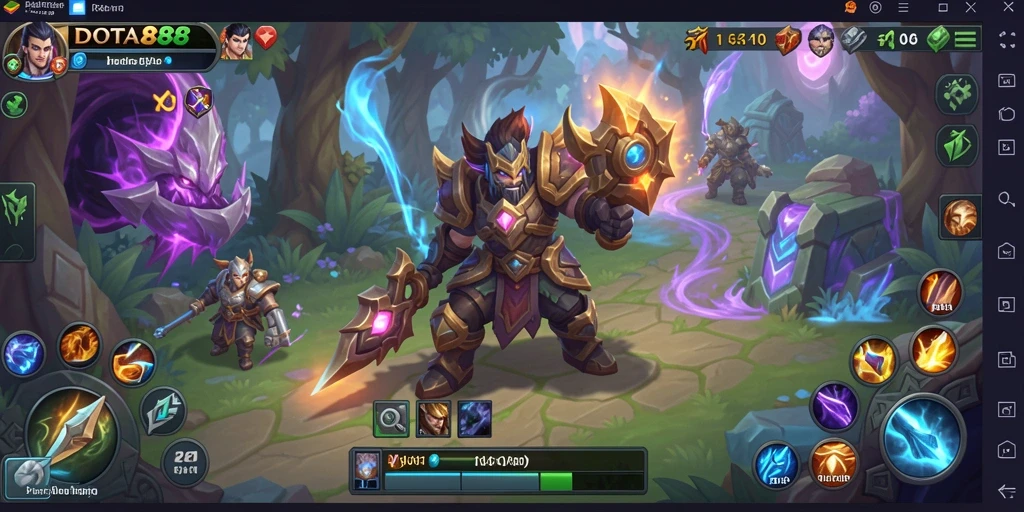 Tampilkan pertarungan epik dalam DOTA88 dengan grafis menawan.