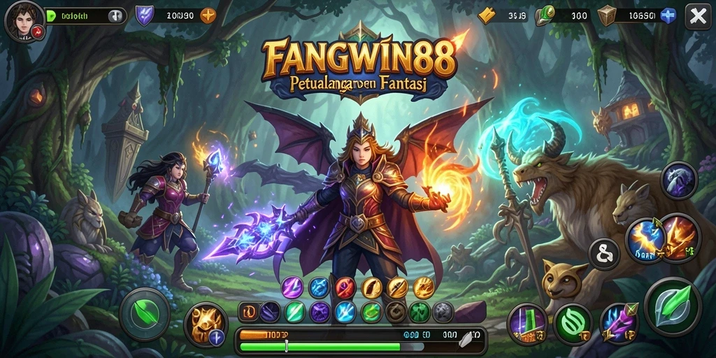 Tangkapan layar FANGWIN88 menunjukkan aksi seru dalam petualangan.