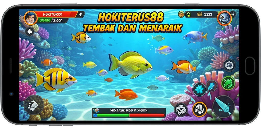 Tampilan menawan dari gameplay Tembak Ikan HOKITERUS88.
