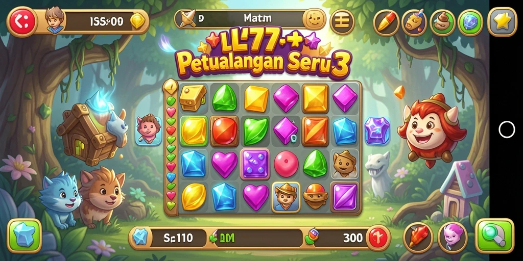 Tampilan gameplay L777 yang penuh warna dan menarik.