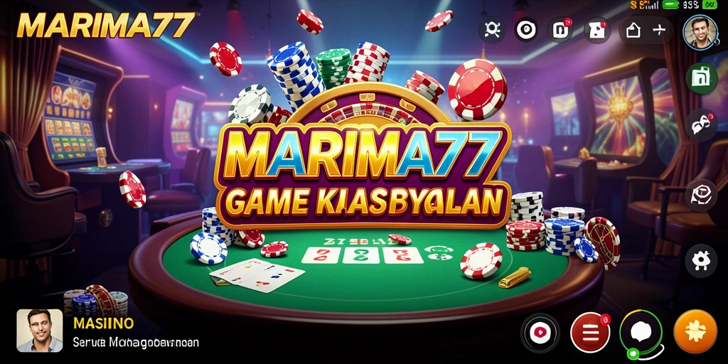 Tampilan gameplay seru di MARIMA77 dengan berbagai pilihan permainan kasino.