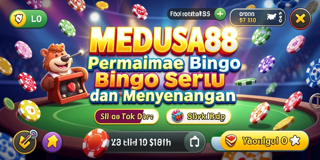 Tangkapan layar utama MEDUSA88 menampilkan suasana seru permainan Bingo.