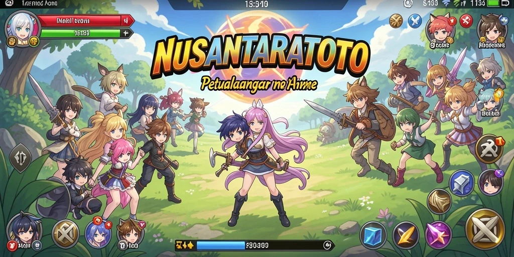 Tangkapan layar NUSANTARATOTO menunjukkan pertarungan seru dalam dunia Anime.