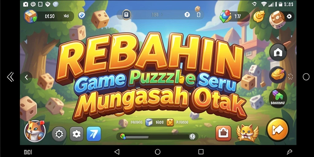 Screenshot gameplay <strong>REBAHIN</strong> menunjukkan berbagai tantangan puzzle seru.