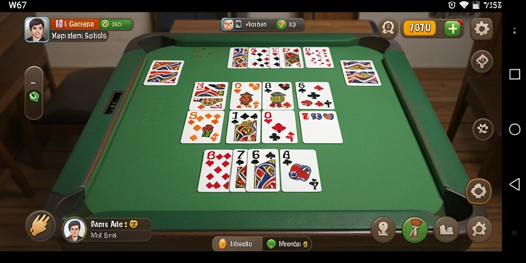 Screenshot gameplay Gaple W67 yang seru dan interaktif.