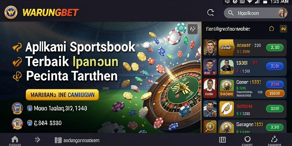 Tampilan utama gameplay WARUNGBET dengan pilihan taruhan yang beragam.